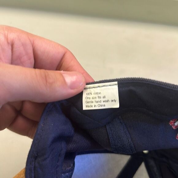 Vintage 90’s‎ Men's NBC Sports 6 Panel Semi-Flat Baseball Trucker Hat Cap OSFA - Picture 6 of 7